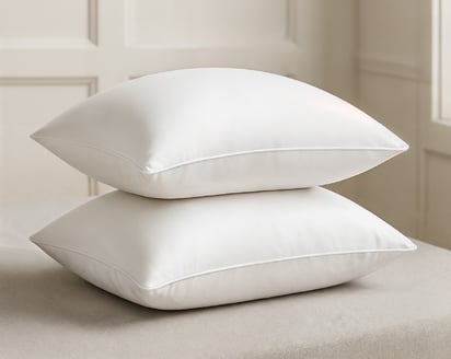 LOT DE 2 OREILLERS ESPRIT COSY Anti·acariens · Moelleux