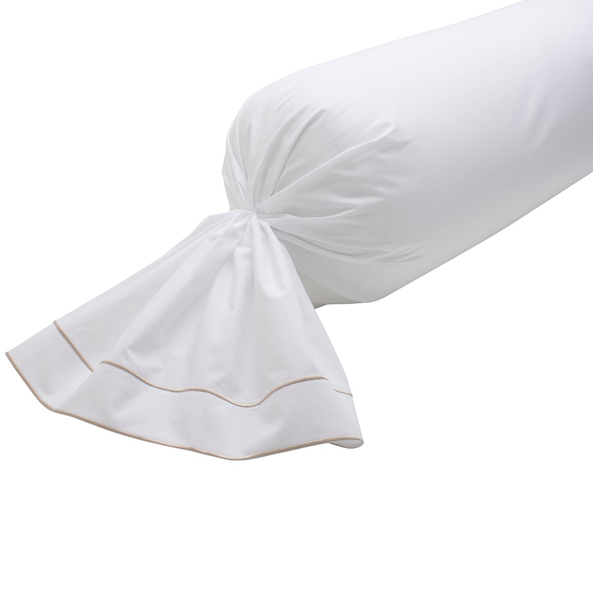 TAIE DE TRAVERSIN Louvre · Blanc/Sable