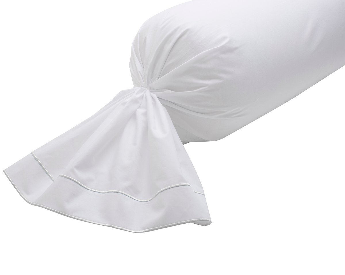 TAIE DE TRAVERSIN Louvre · Blanc/Blanc