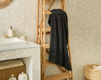 DRAP DE DOUCHE Nahia · Noir