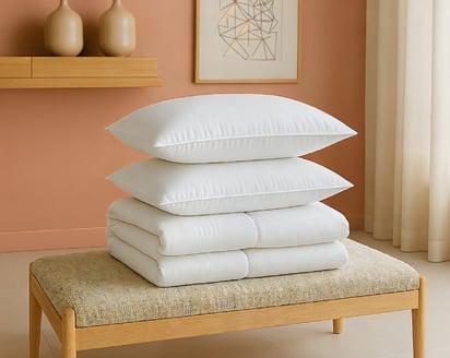 PACK COUETTE CHAUDE + OREILLER(S) OASIS Anti·acariens Végétal