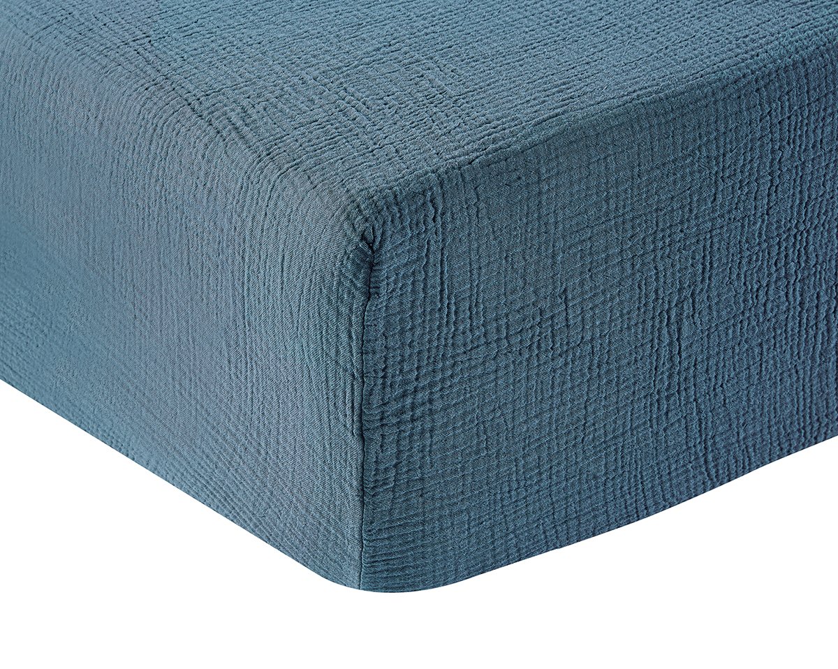 anne de solène DRAP HOUSSE Source · Azurite