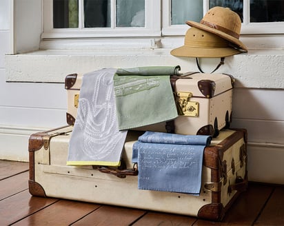 LOT DE 3 TORCHONS L'aventurier