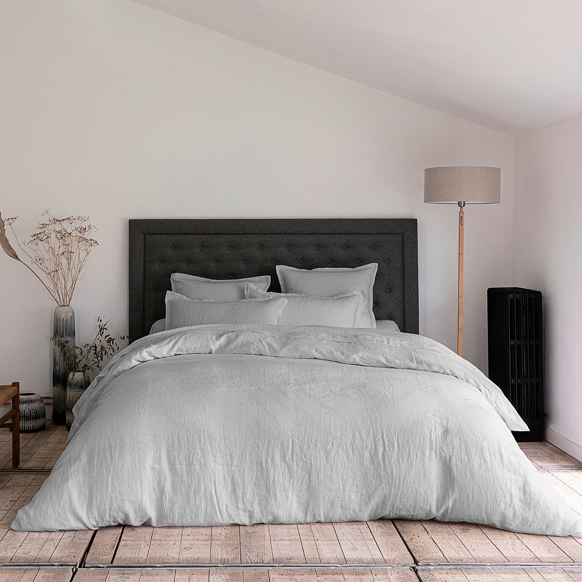 HOUSSE DE COUETTE Lin Lavé Lina · Gris