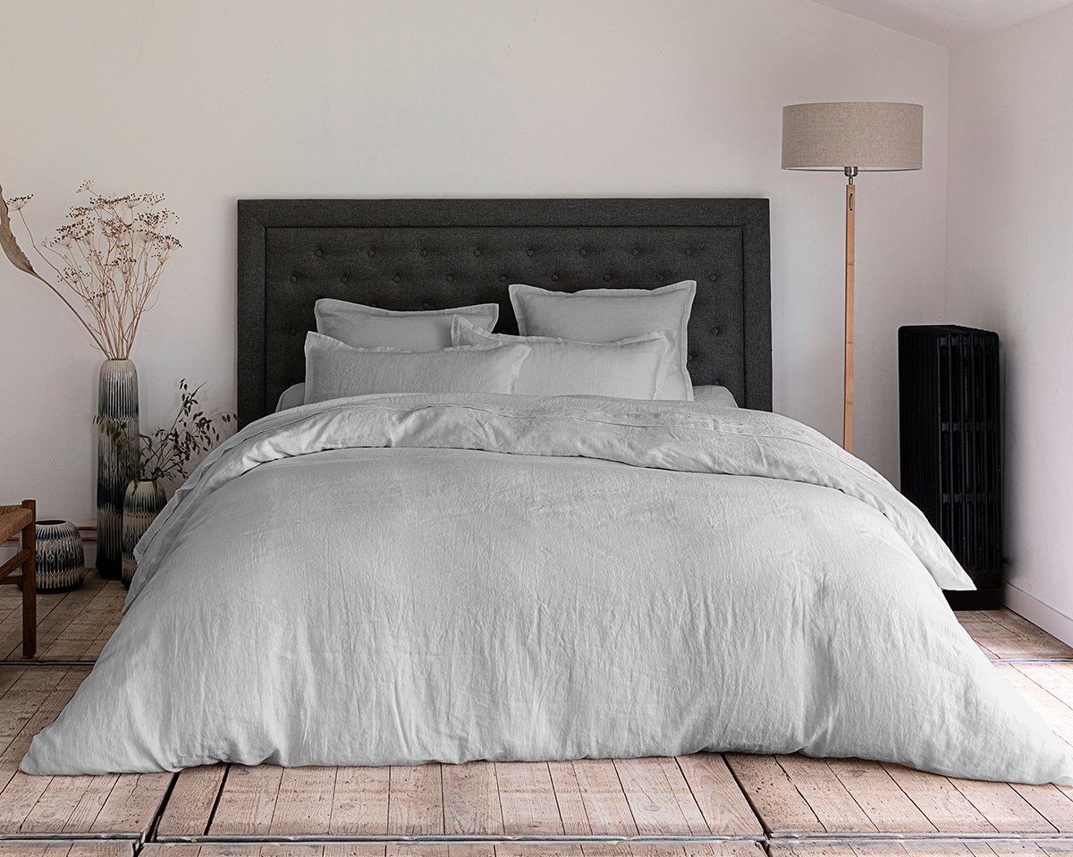 HOUSSE DE COUETTE Lin Lavé Lina · Gris