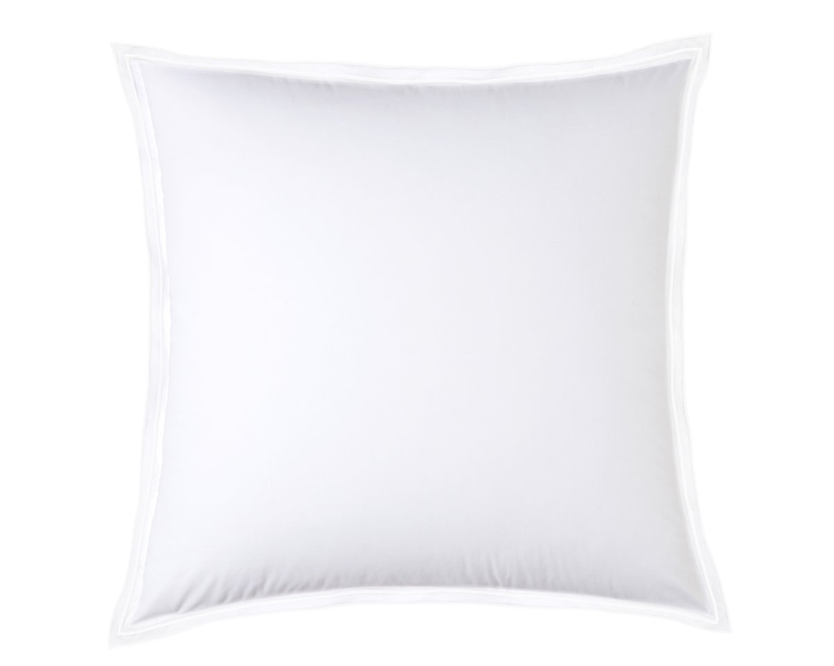 anne de solène TAIE D'OREILLER Pure White Percale Lavée · Blanc · Finition Blanche