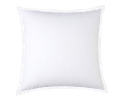 TAIE D'OREILLER Pure White Percale Lavée · Blanc · Finition Blanche