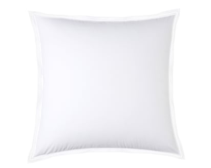 TAIE D'OREILLER Pure White Percale Lavée · Blanc · Finition Blanche