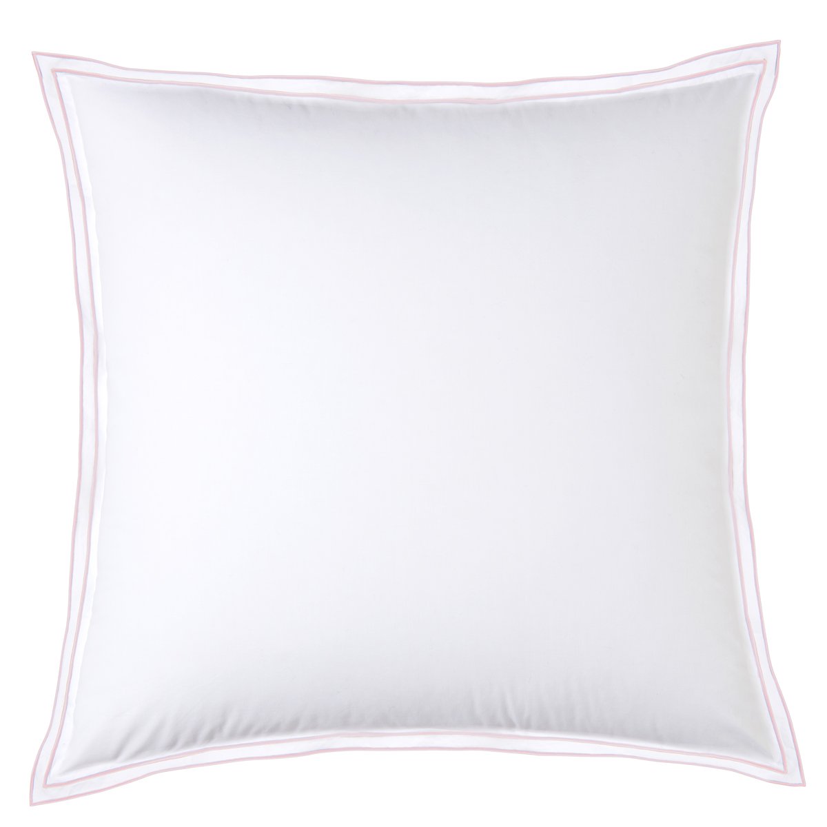 TAIE D'OREILLER Pure White Percale Lavée · Blanc · Finition Blush