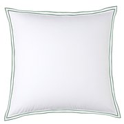 TAIE D'OREILLER Pure White Percale Lavée · Blanc · Finition Menthe