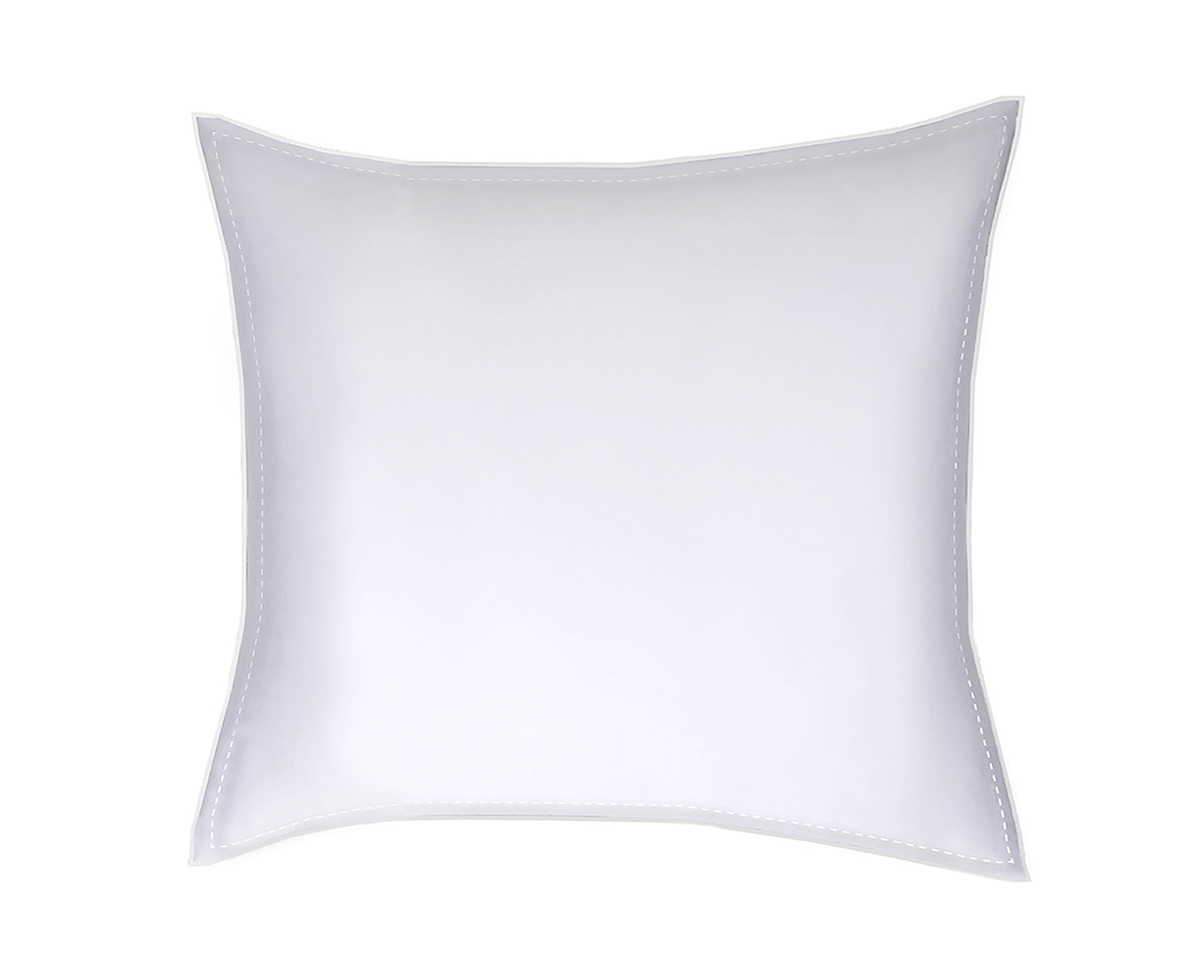 anne de solène TAIE D'OREILLER Pure White Satin Lavé · Blanc · Finition Blanc