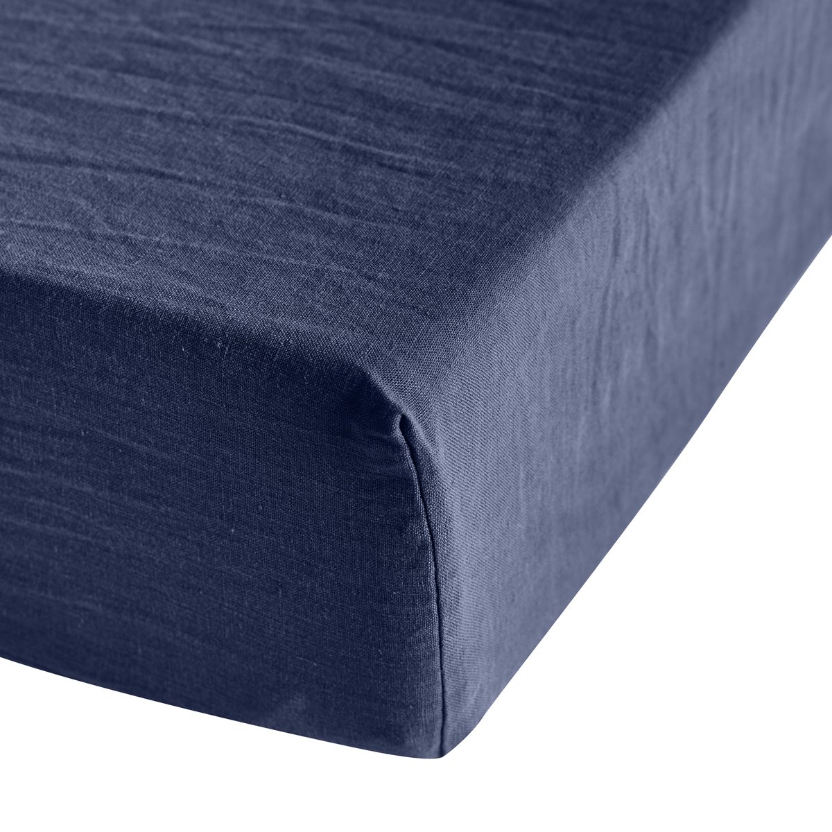 Drap housse Brunelle · Bleu Marine