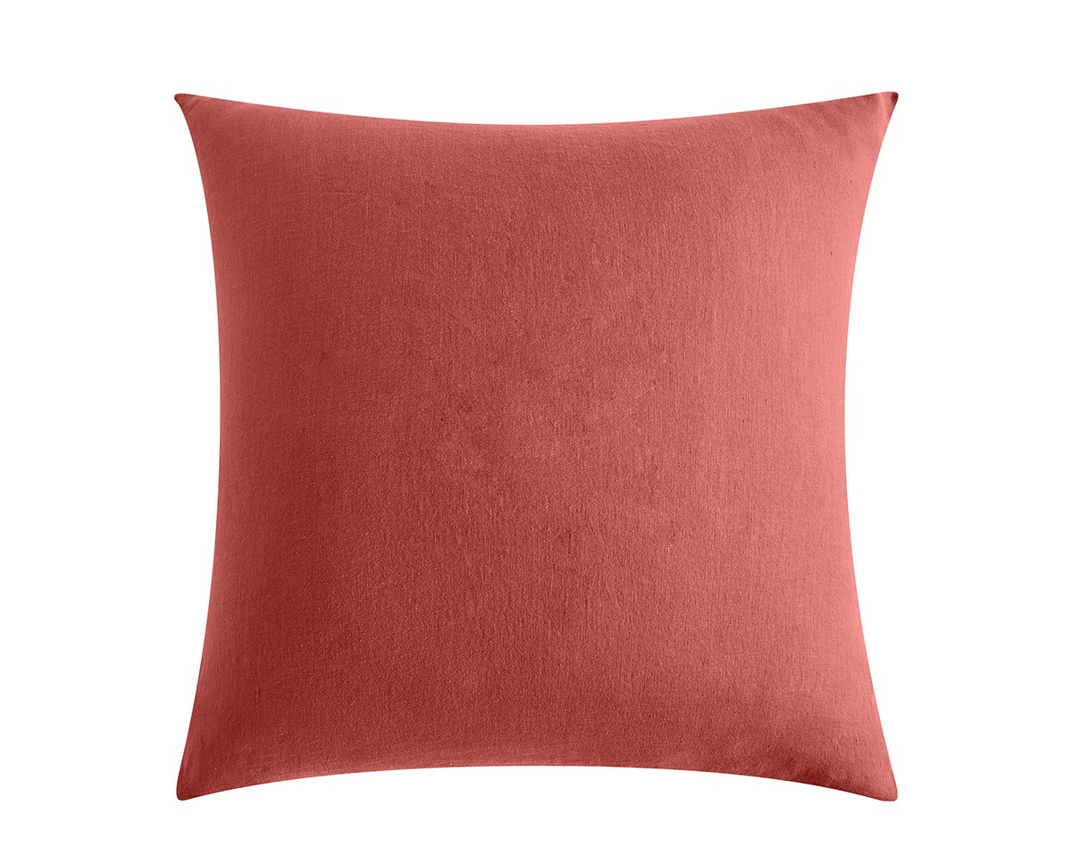 Taie d'oreiller Brunelle · Terracotta