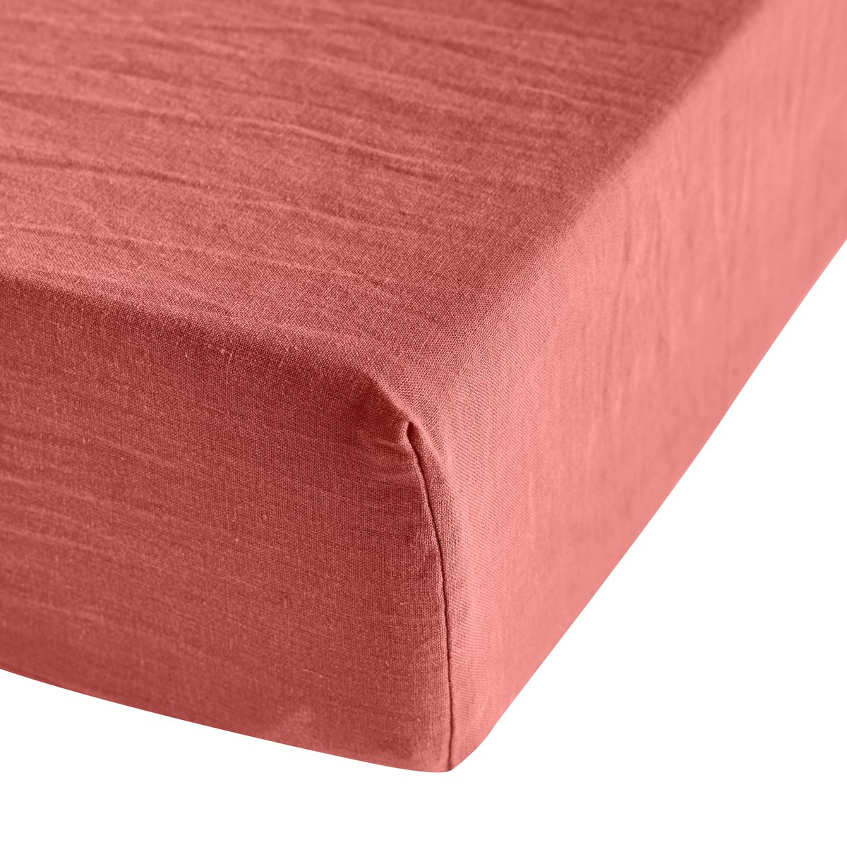 Drap housse Brunelle · Terracotta