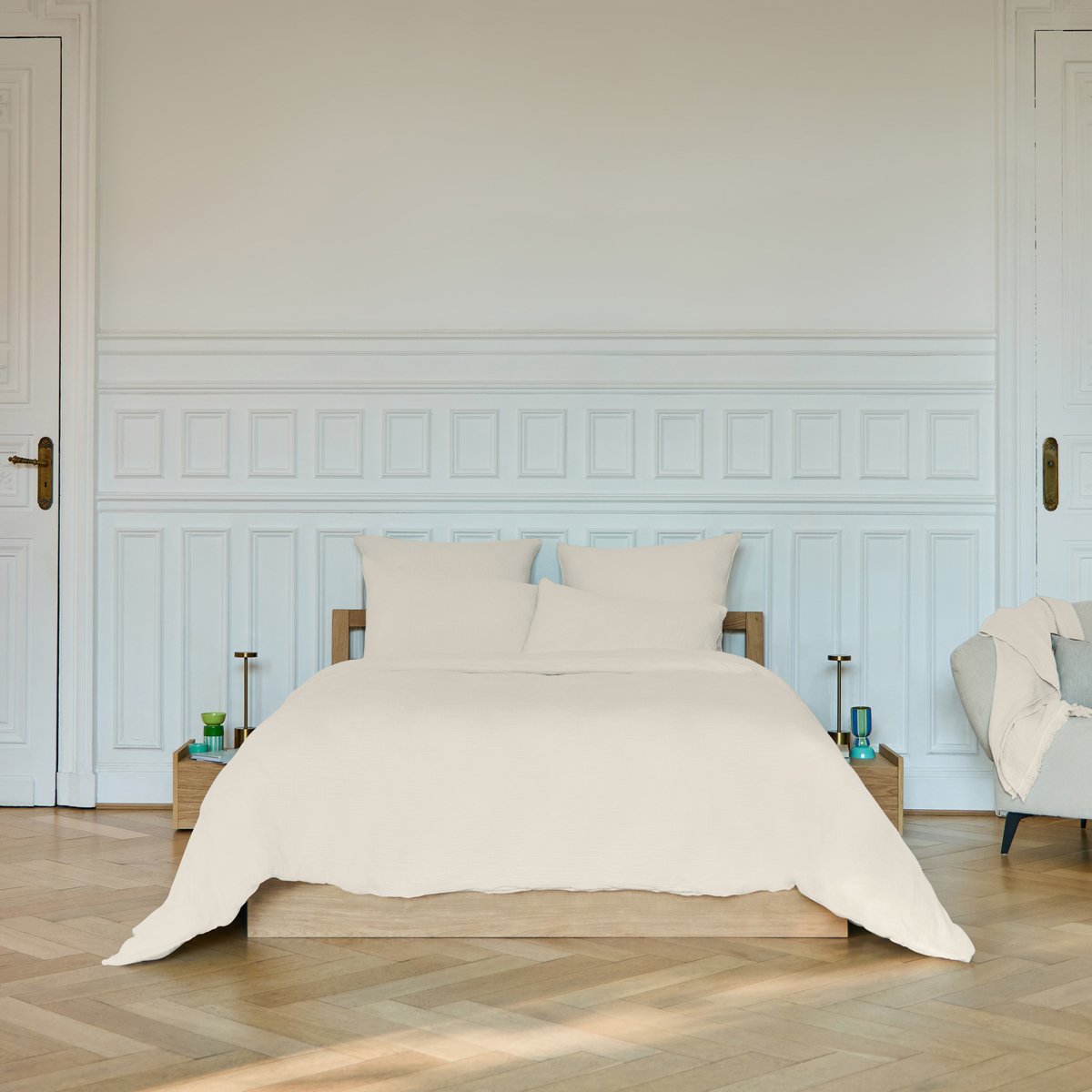 Housse de couette Arielle · Blanc