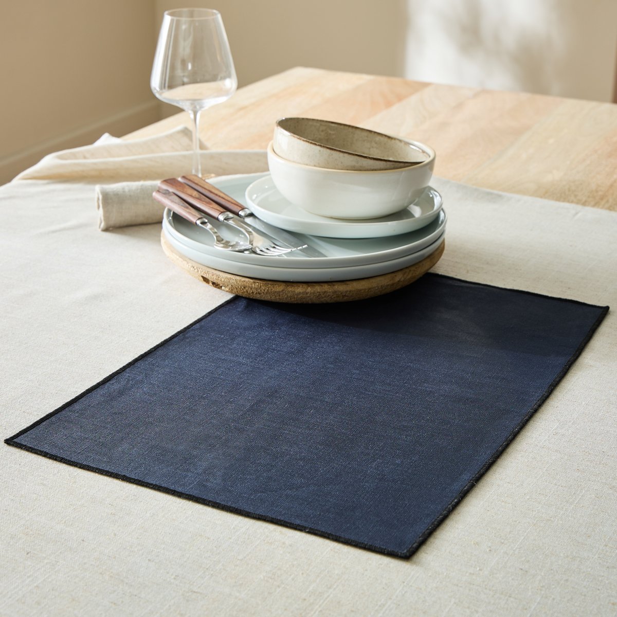 SET DE TABLE Brunelle · Bleu Marine