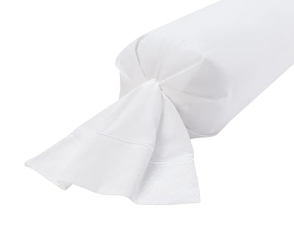 TAIE DE TRAVERSIN Bord De Mer · Blanc/Blanc